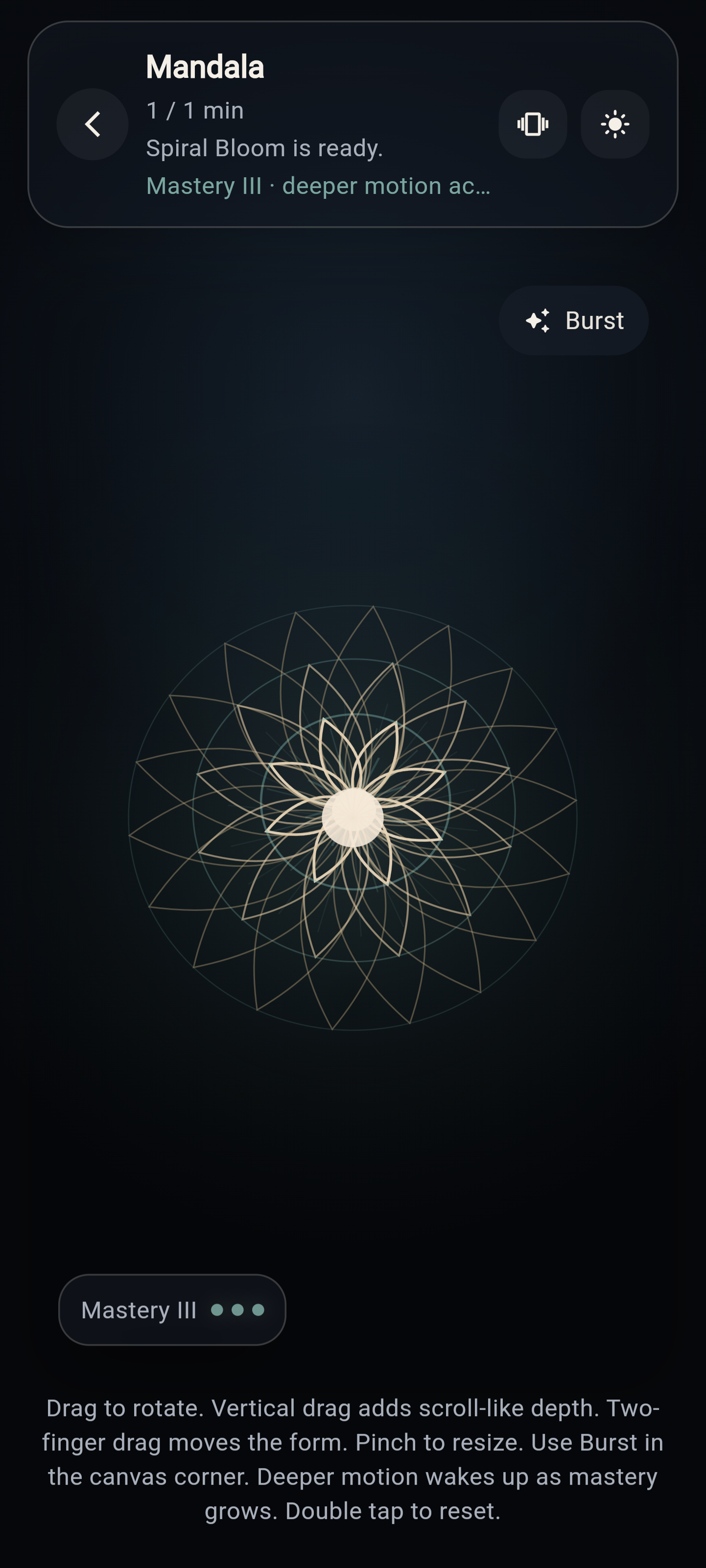 DriftTouch Mandala screenshot